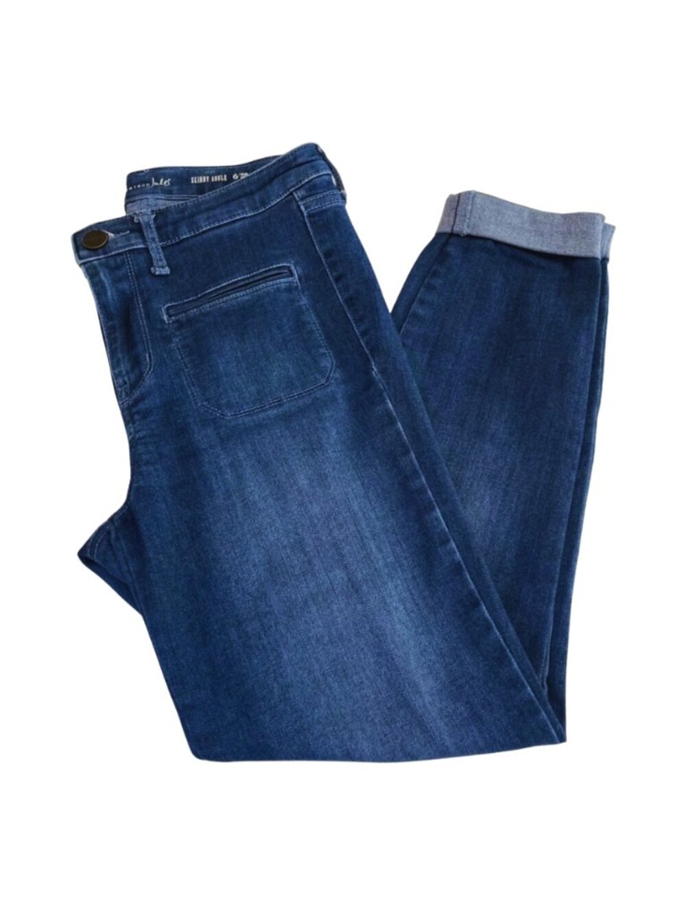 Maison Jules Womens Skinny Ankle Jeans Size 6/28 Dark Wash Stretch Denim Casual